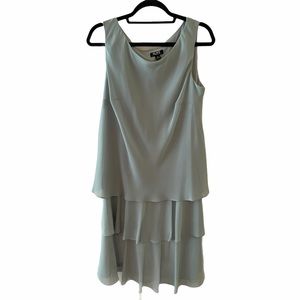 SNLY Tiered Mint Green Formal Dress Size 14